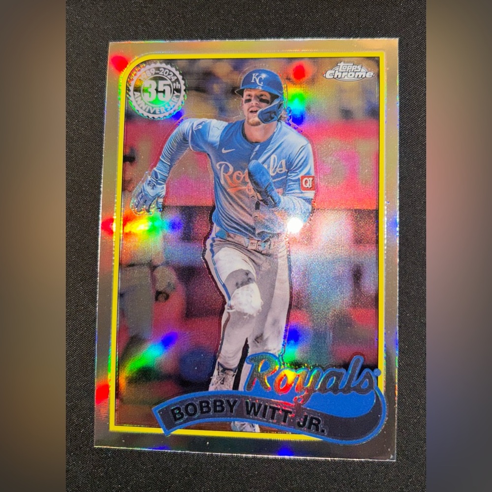 Bobby Witt Jr. 2024 Topps Chrome 1989 89CU-11 Refractor, mint!